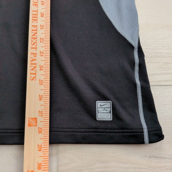 Nike Pro Combat Hyperwarm Dri-Fit Max Shirt Mens L Fitted 1/4 Zip Long Sleeve - Picture 11 of 14